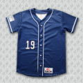 2015 Neueste Entwürfe kundenspezifischer Großhandelsknopf-unten leerer Baseball Jersey